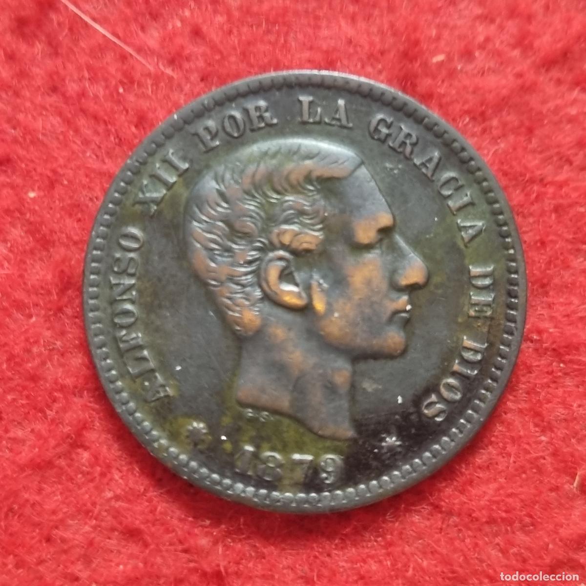Monedas de Espa&ntilde;a: MONEDA 5 CENTIMOS 1879 COBRE EBC ORIGINAL C39