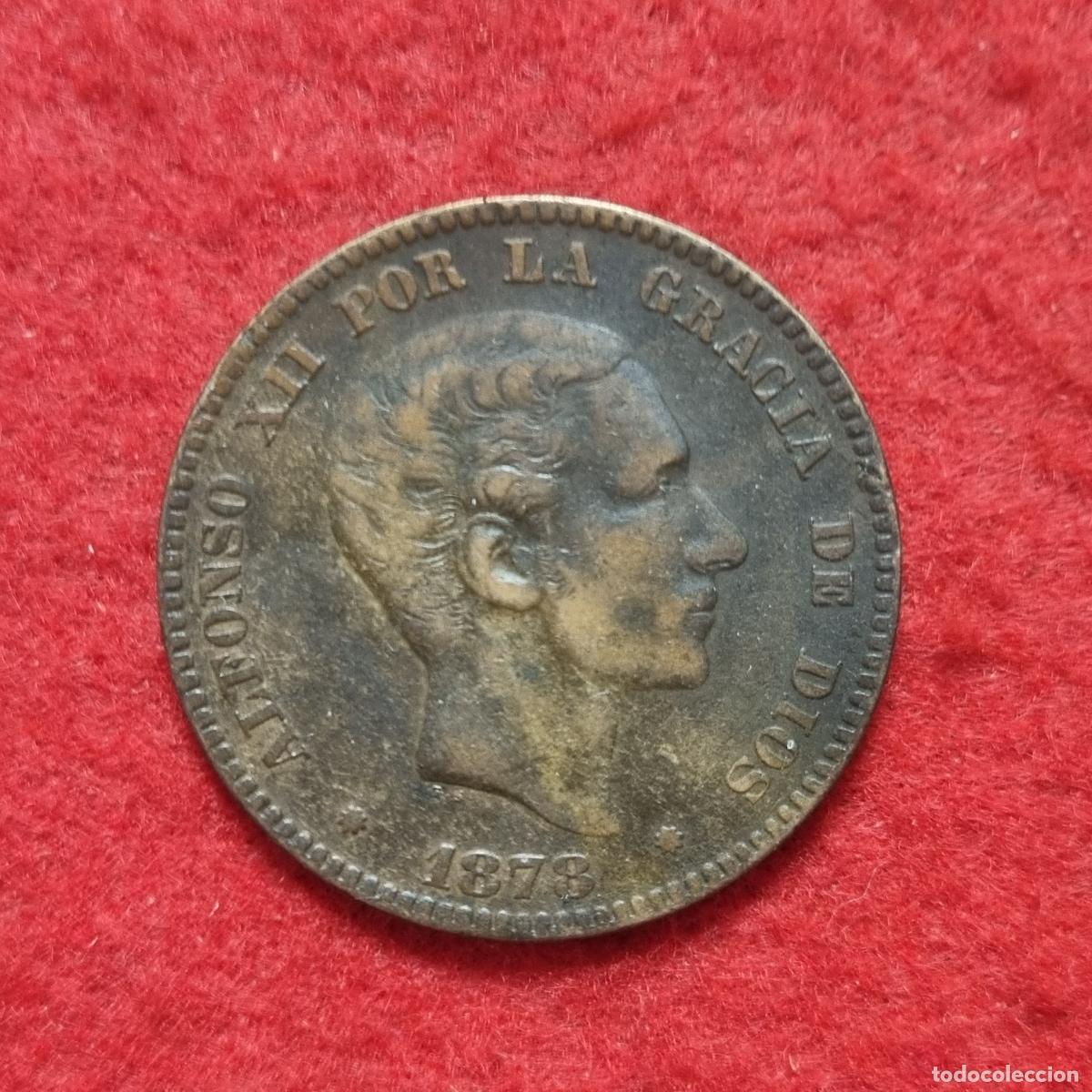 Monedas de Espa&ntilde;a: MONEDA 10 CENTIMOS 1878 COBRE EBC- ORIGINAL C39