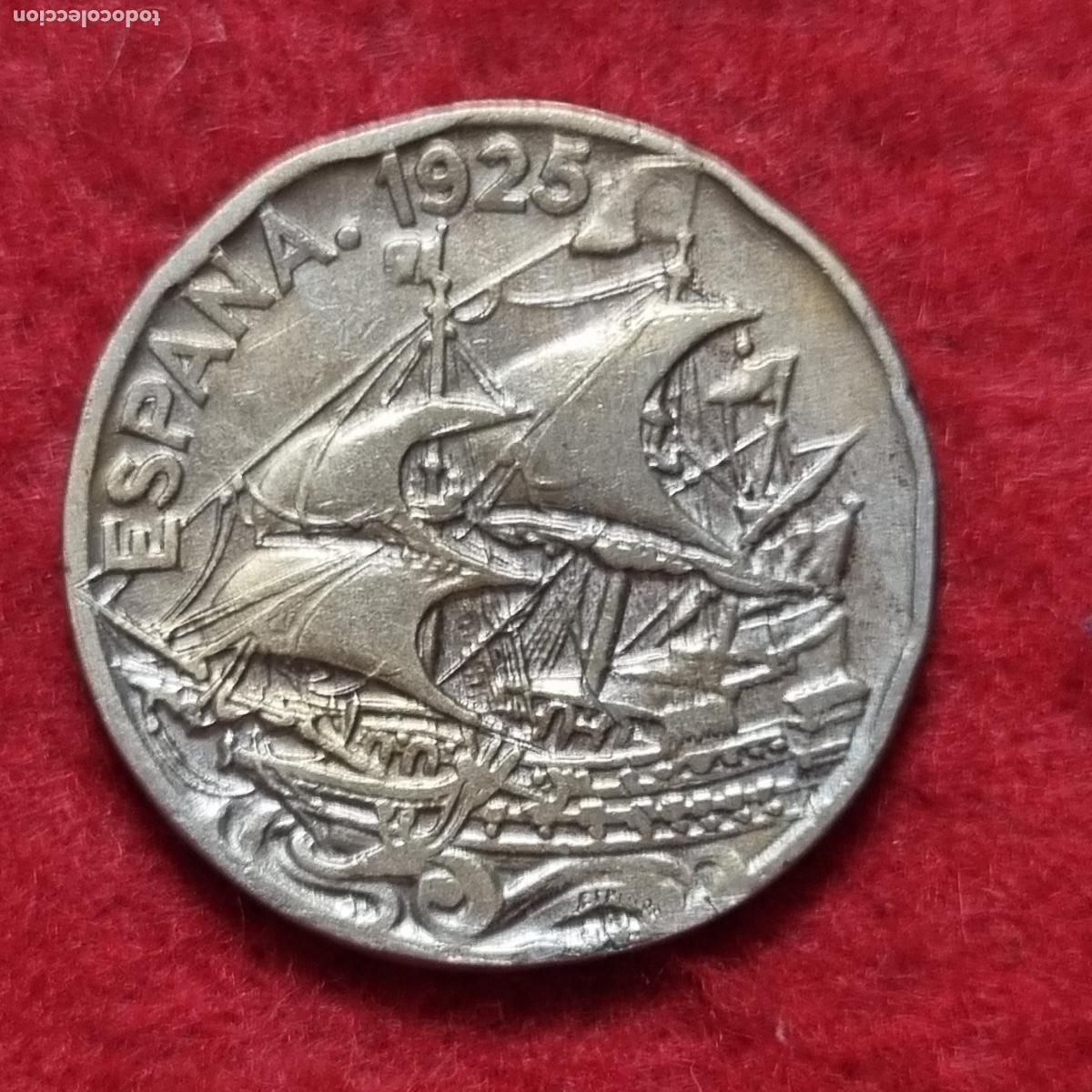 Monedas de Espa&ntilde;a: MONEDA 25 CENTIMOS 1925 MBC+ ORIGINAL C39