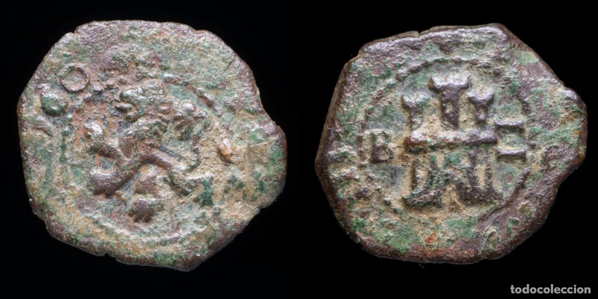 Moedas de Espanha: 1604, 2 Maravedis Philips III Hammered, Burgos Mint - 15 mm / 1,56 gr.
