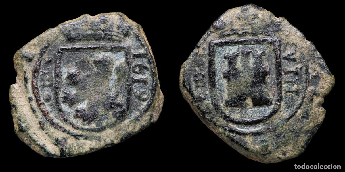 Monedas de Espa&ntilde;a: 1619, 8 Maravedis Philips III, Burgos Mint - 26 mm / 6,60 gr.