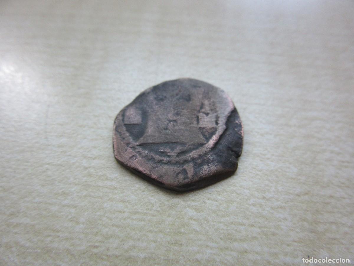 Moedas de Espanha: 2 cuartos de Felipe II 1556 -1598 Ceca Segovia