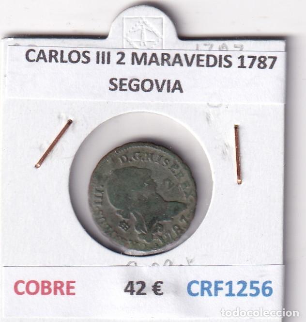 Coins of Spain: CRF1256 MONEDA ESPA&Ntilde;A CARLOS III 2 MARAVEDIS 1787 SEGOVIA COBRE