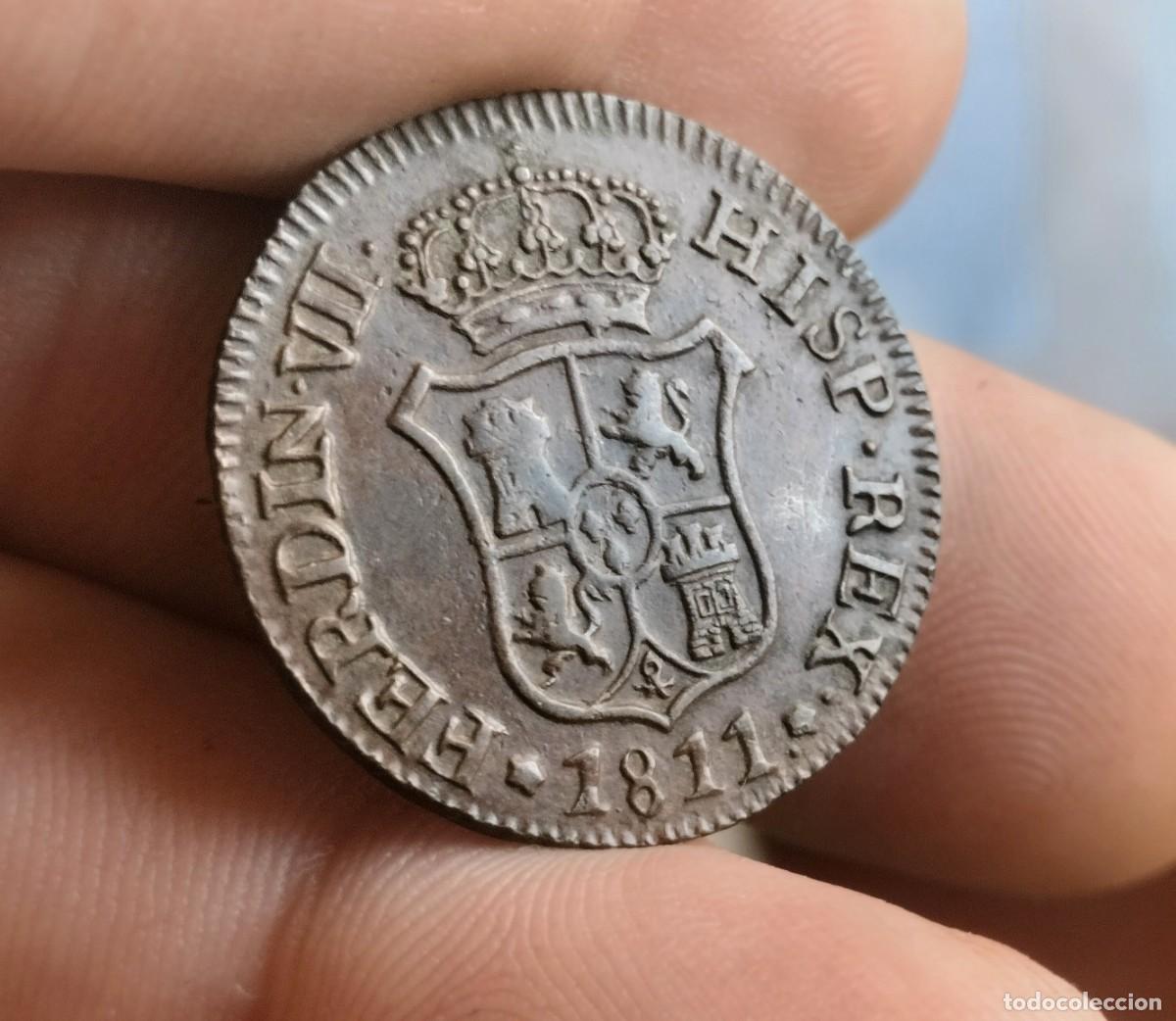 Monedas de Espa&ntilde;a: Rara! EBC++. Fernando VII 3 cuartos 1811 - Foto 4