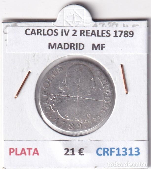 Moedas de Espanha: CRF1313 MONEDA ESPA&Ntilde;A CARLOS IV 2 REALES 1789 MADRID PLATA ENSAYADOR MF
