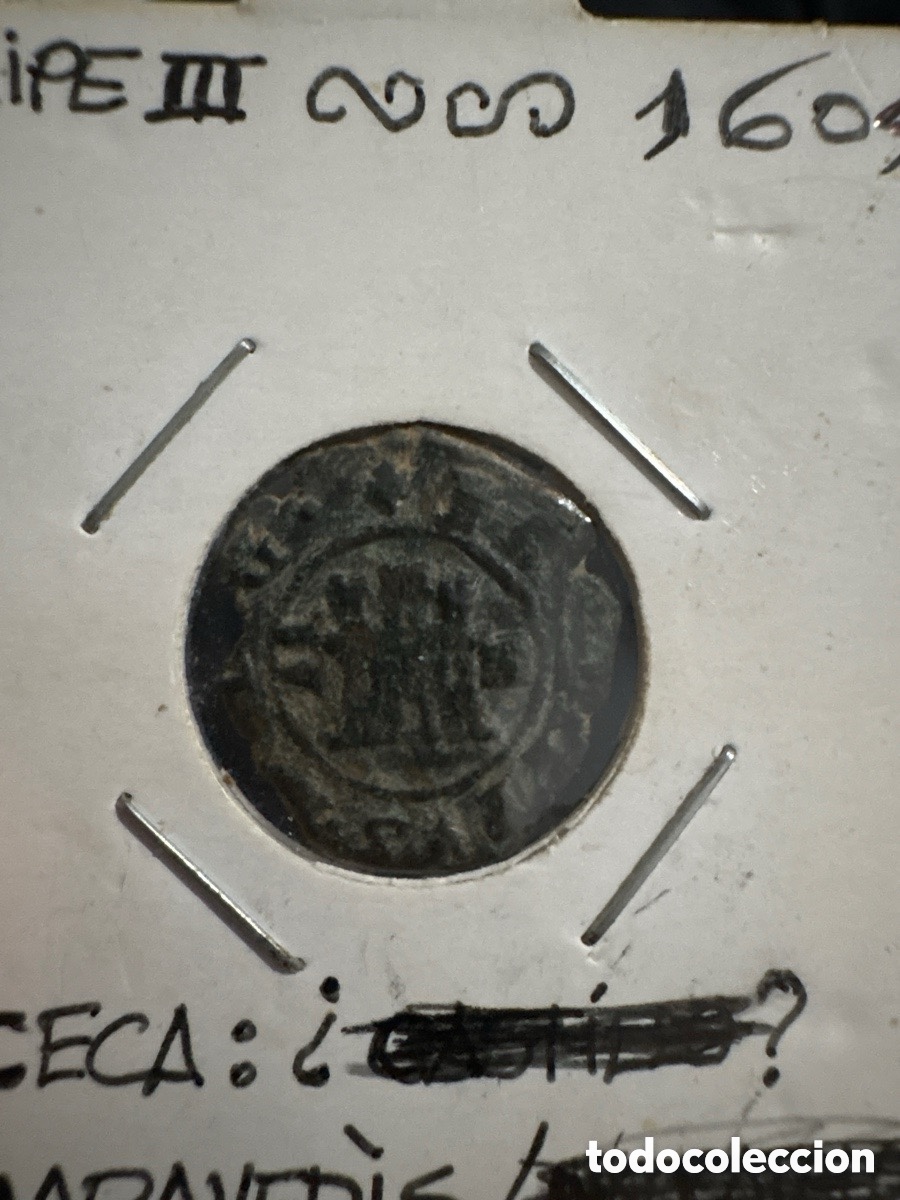 Moedas de Espanha: Moneda 2 maraved&iacute;s Felipe III 1604 (A3)