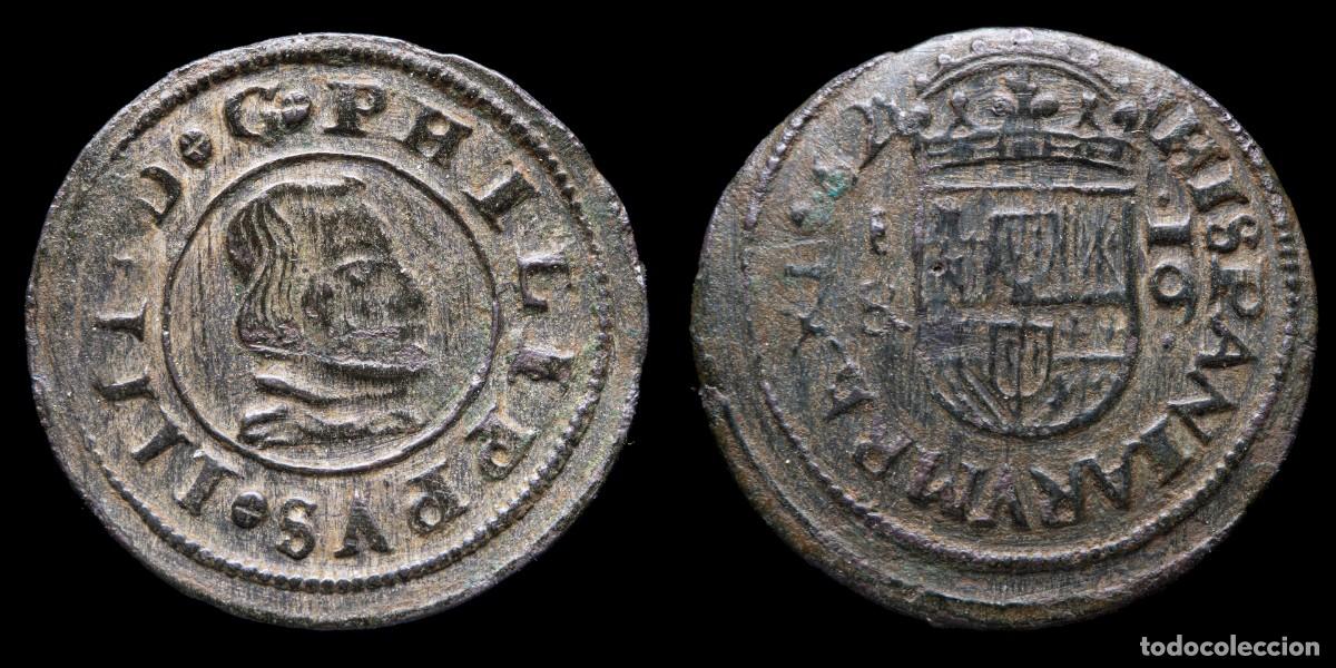 Monedas de Espa&ntilde;a: 1662, 16 Maravedis Philips IV, Segovia Mint - 26 mm / 3,82 gr.
