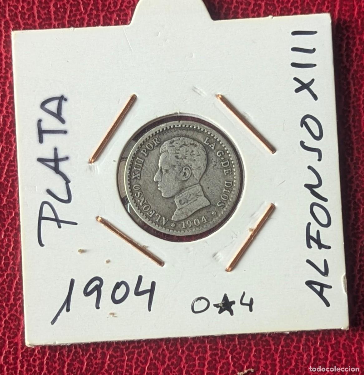 Monedas de Espa&ntilde;a: 50 c&eacute;ntimos - Alfonso XIII - A&ntilde;o 1.904 (Lote 186268)