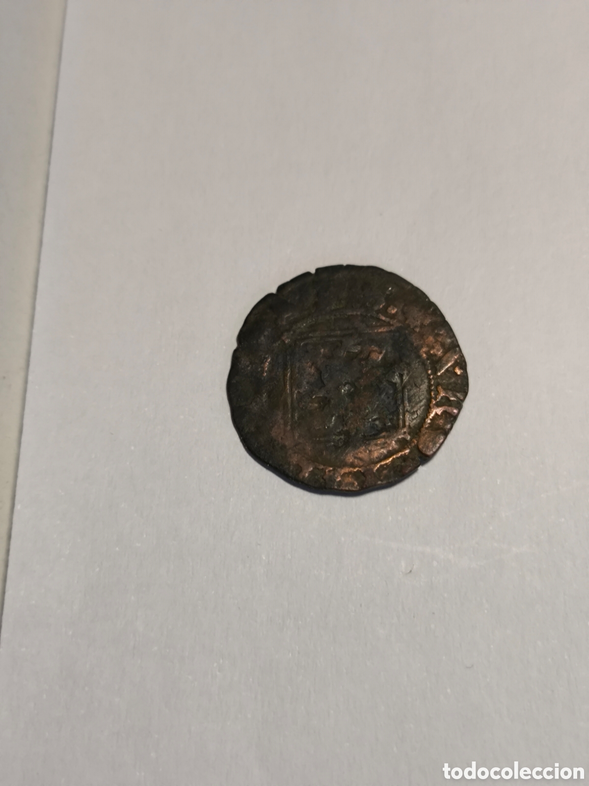 Monedas de Espa&ntilde;a: Blanca Enrique IV 1454-1474 B Burgos