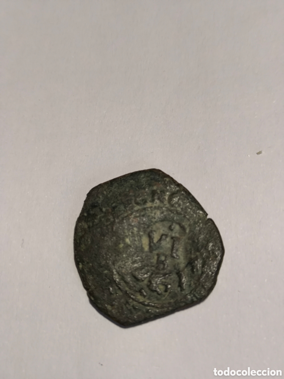 Monedas de Espa&ntilde;a: Felipe III 1598-1621 Resello 6 Maraved&iacute;s B Burgos