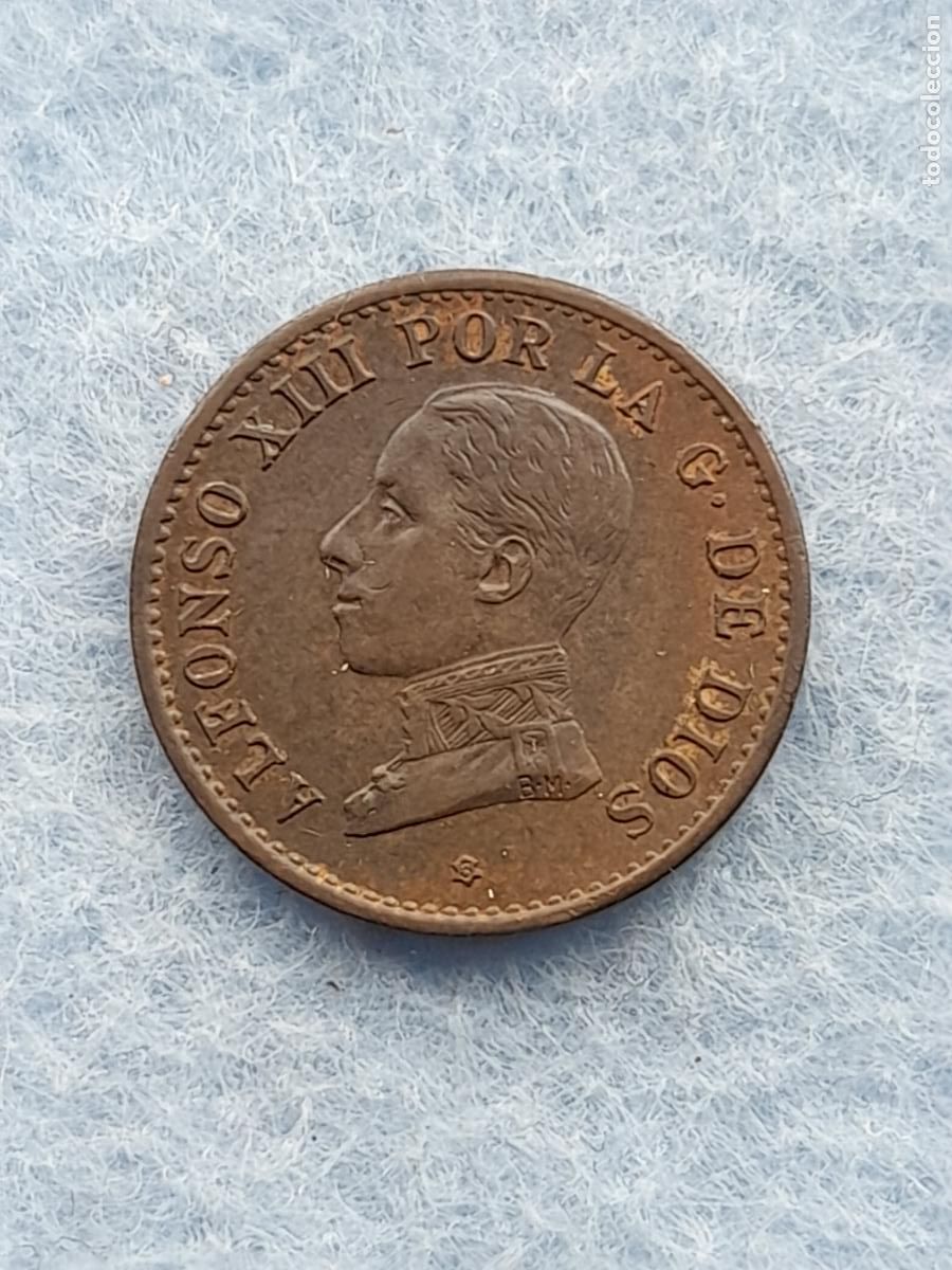 Monedas de Espa&ntilde;a: Alfonso XIII. 1 C&eacute;ntimo. A&ntilde;o 1913. P.C - V. - Foto 1
