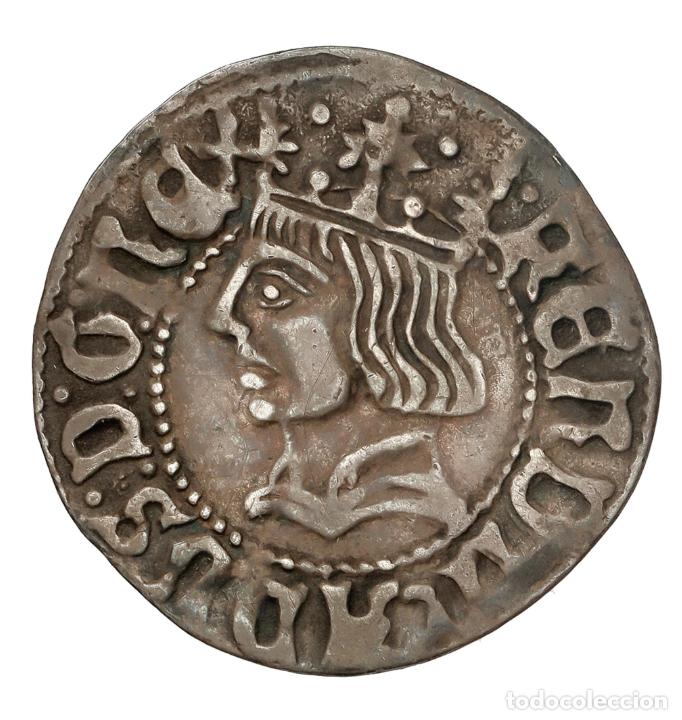 Monedas de Espa&ntilde;a: SC-Spain. Fernando &rdquo;Rey Cat&oacute;lico&rdquo;. 1 Croat. Barcelona (1479-1516) MBC+/VF+ Plata 3,05 g.