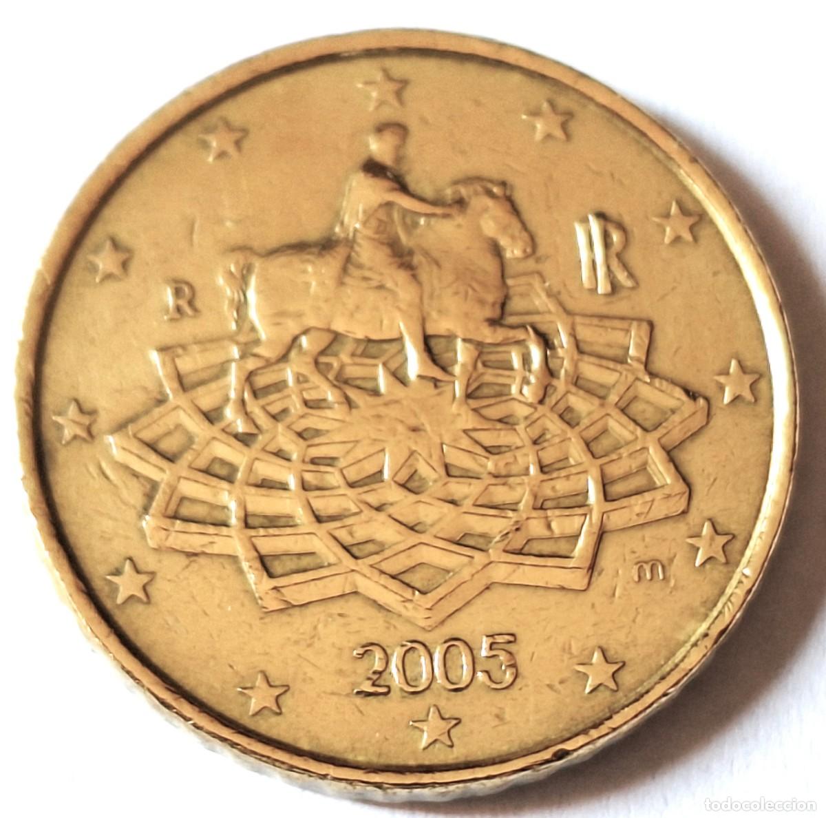 Monedas de Espa&ntilde;a: ITALIA - MONEDA DE 50 CENTIMOS DE EURO DEL A&Ntilde;O 2005 - BIEN CONSERVADA