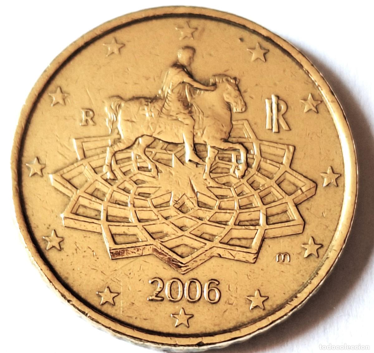 Monedas de Espa&ntilde;a: ITALIA - MONEDA DE 50 CENTIMOS DE EURO DEL A&Ntilde;O 2006 - BIEN CONSERVADA
