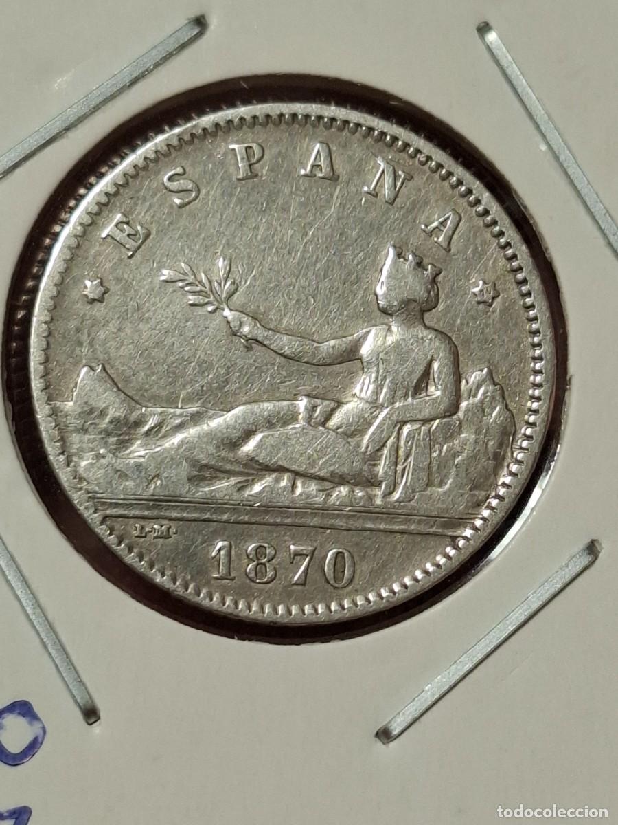 M&uuml;nzen von Spanien: MONEDA DE 1 PESETA DE LA PRIMERA REP&Uacute;BLICA DE 1870 (*-70)