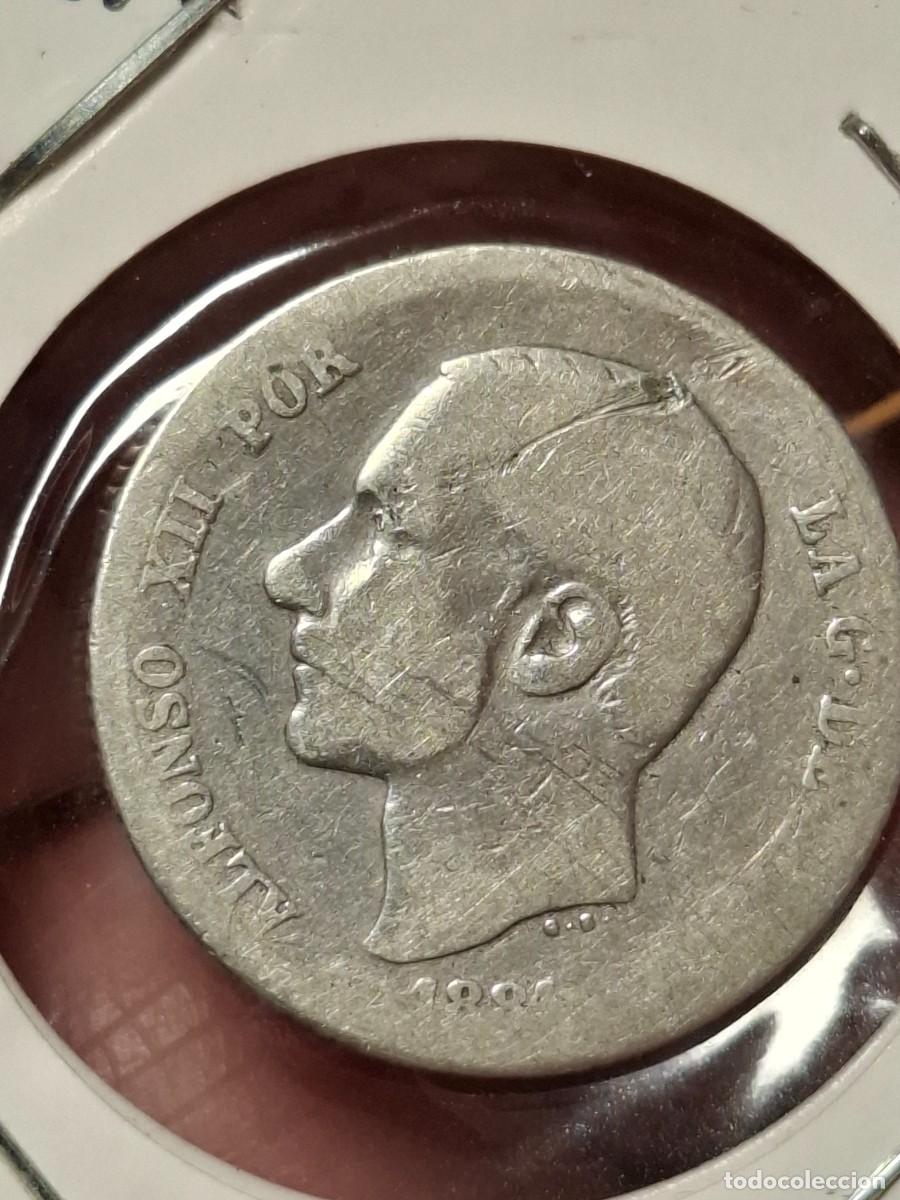 Moedas de Espanha: MONEDA DE 1 PESETA DE ALFONSO XII DE 1884?