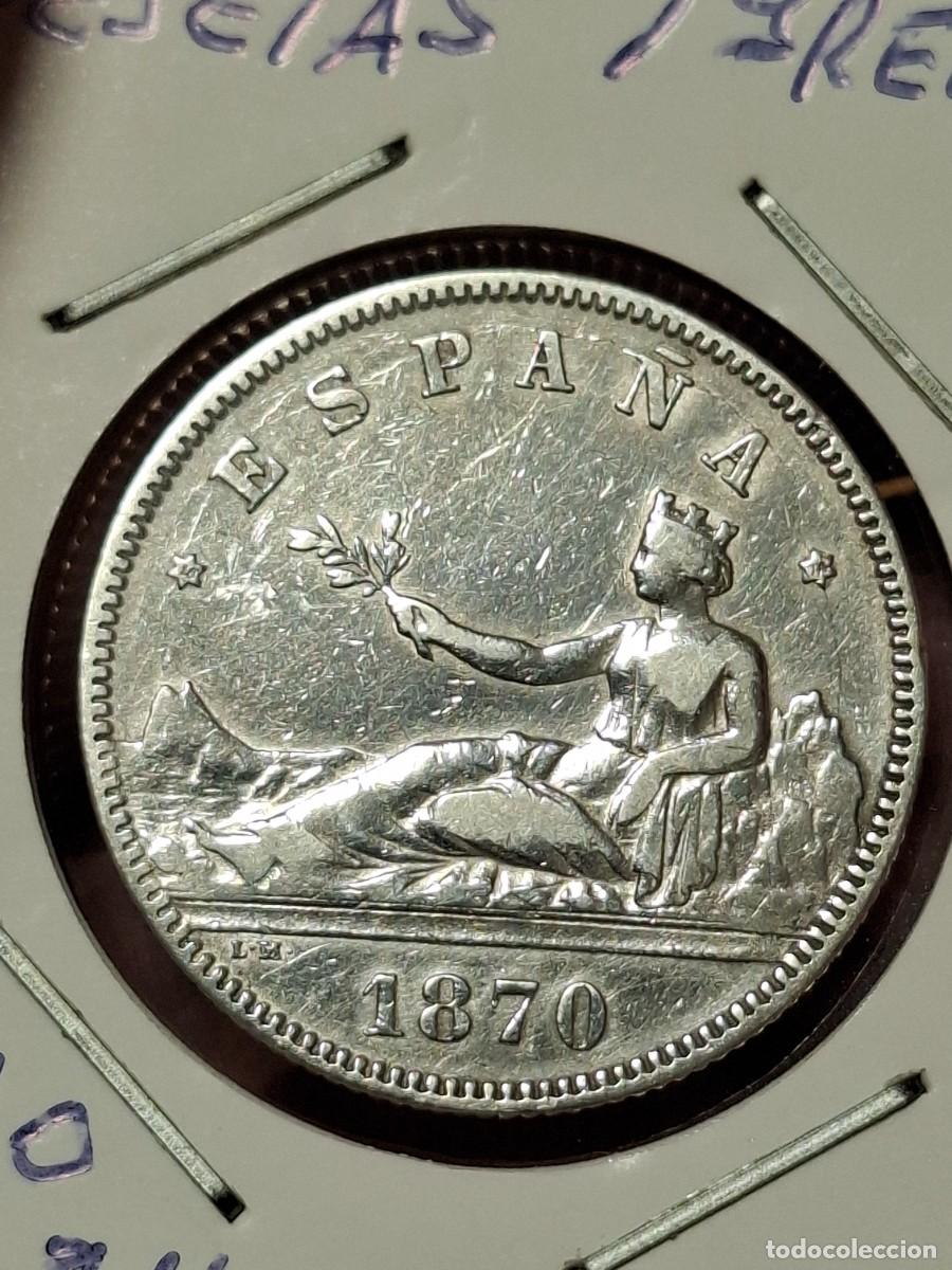 Moedas de Espanha: MONEDA DE 2 PESETAS DE LA PRIMERA REP&Uacute;BLICA DE 1870 (*18-74)