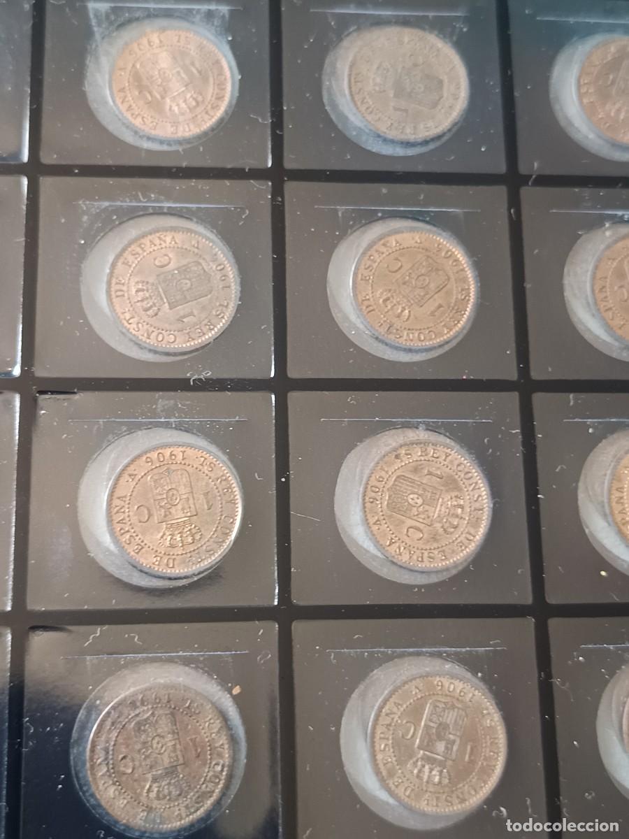 M&uuml;nzen von Spanien: &Aacute;lbum con 667 monedas de 1 y 2 c&eacute;ntimos Alfonso XIII