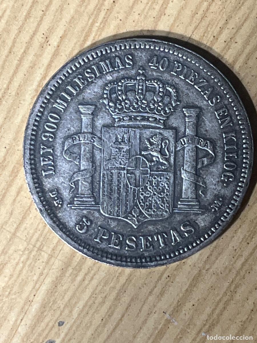 Monedas de Espa&ntilde;a: Espa&ntilde;a 5 Pesetas 1871 Amadeo I Rey de Espa&ntilde;a Plata 900 mil&eacute;simas