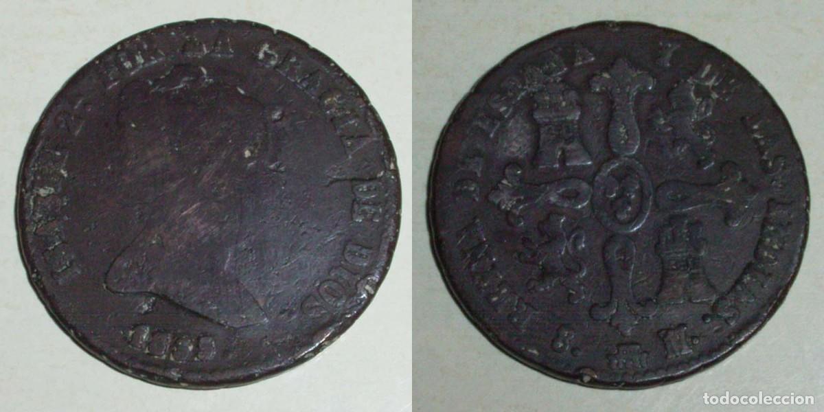 Monedas de Espa&ntilde;a: 8 Maravedis 1835 Segovia