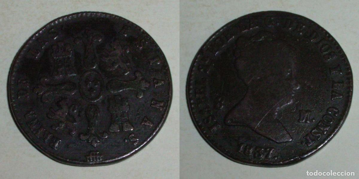 Monedas de Espa&ntilde;a: 8 Maravedis 1837 Segovia