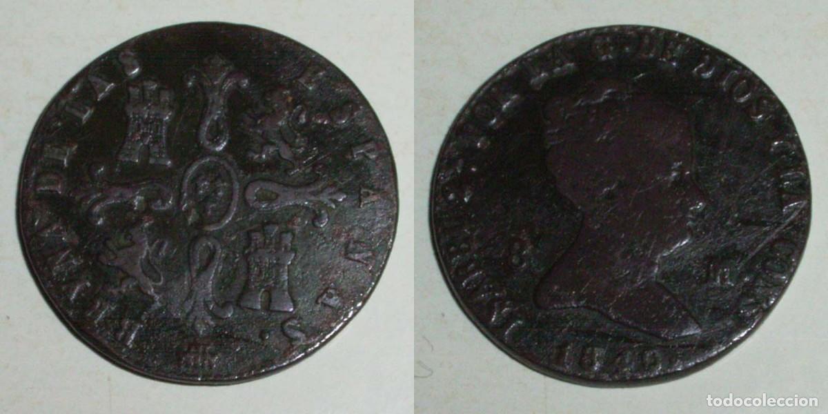 Monedas de Espa&ntilde;a: 8 Maravedis 1840 Segovia