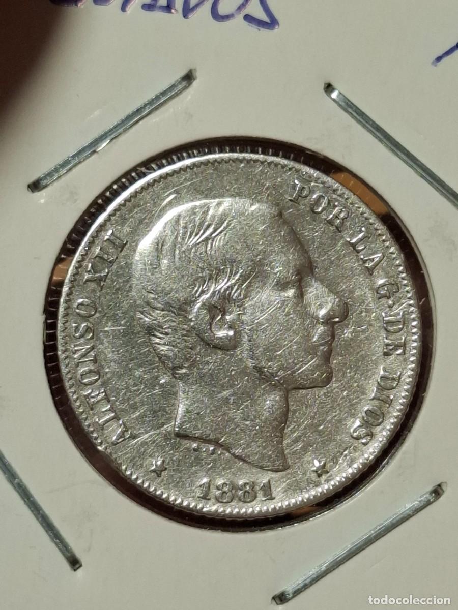 Moedas de Espanha: MONEDA DE 20 C&Eacute;NTAVOS DE ALFONSO XII DE 1881 DE MANILA