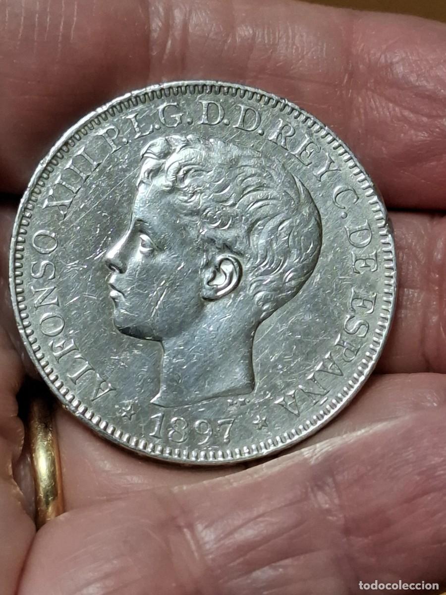 Coins of Spain: MONEDA DE 1 PESO DE ALFONSO XIII DE 1897 DE FILIPINAS