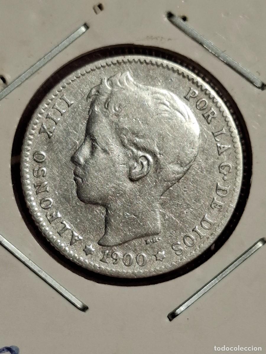 Moedas de Espanha: MONEDA DE 1 PESETA DE ALFONSO XIII DE 1900