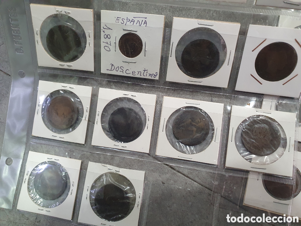 Monedas de Espa&ntilde;a: Lote de monedas espa&ntilde;olas de cobre. (L129) - Foto 10