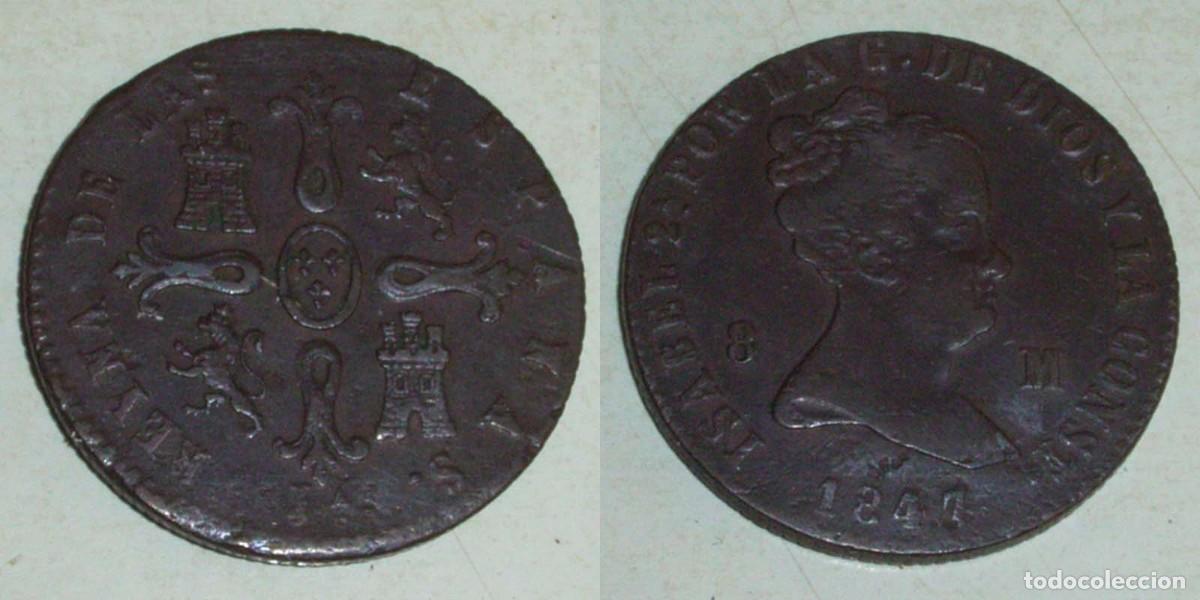 Monedas de Espa&ntilde;a: 8 Maravedis 1847 Jubia