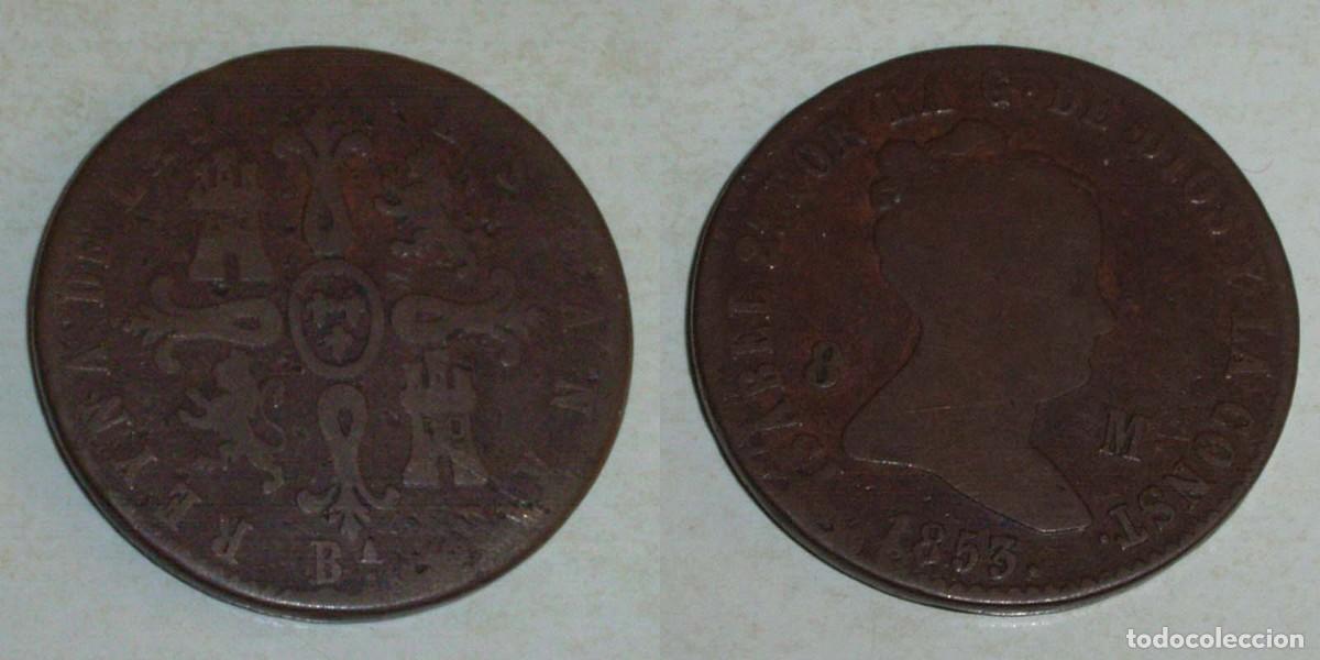 Monedas de Espa&ntilde;a: 8 Maravedis 1850 Jubia