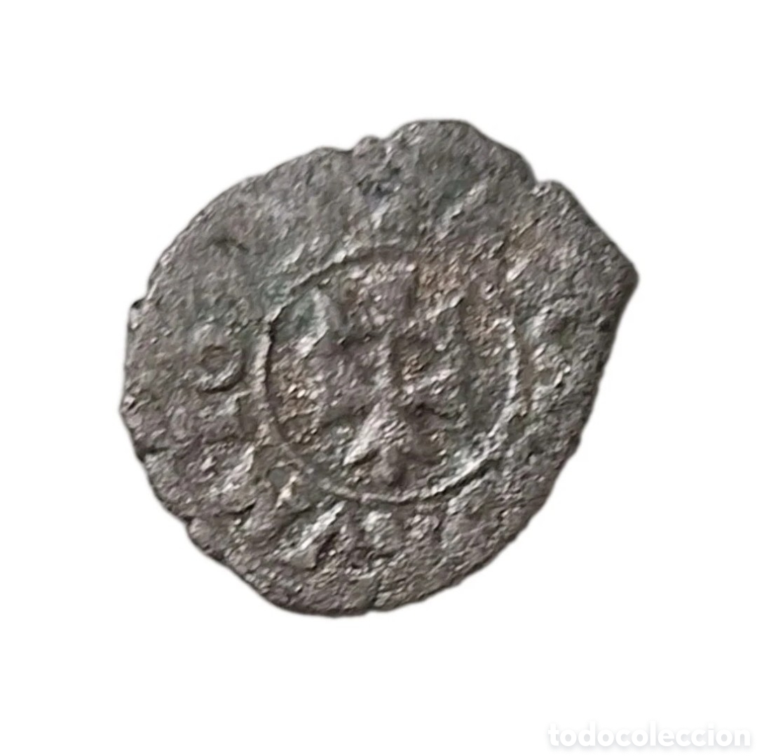Moedas de Espanha: CURIOSO DINERO CARLOS II. 1676. ZARAGOZA. PLATEADO!!!