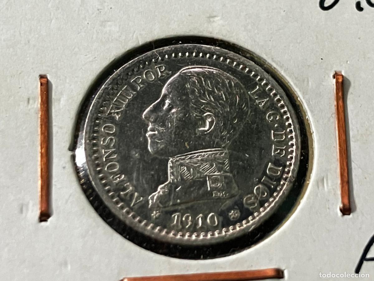 Monedas de Espa&ntilde;a: Moneda plata Espa&ntilde;a 1910 10 Alfonso XIII - 50 c&eacute;ntimos - Estado muy bueno