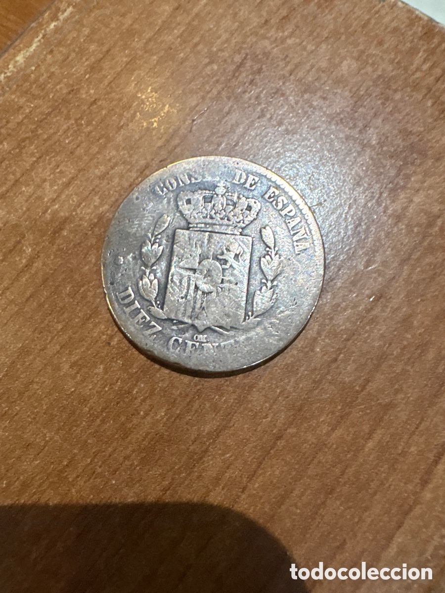 Monedas de Espa&ntilde;a: Moneda Alfonso XII 1877 diez centimos