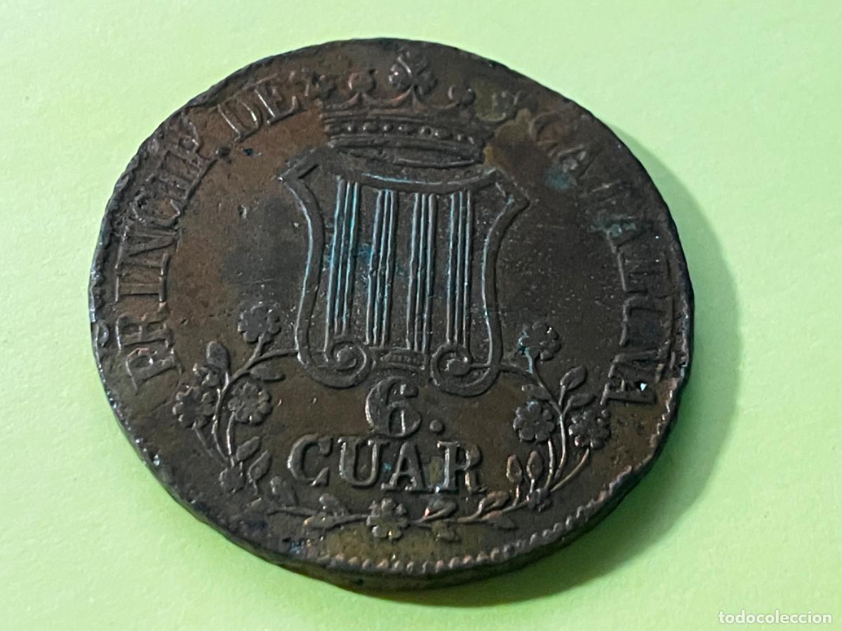 Moedas de Espanha: Moneda Principado Catalu&ntilde;a Catalunya 1846 - 6 Cuartos