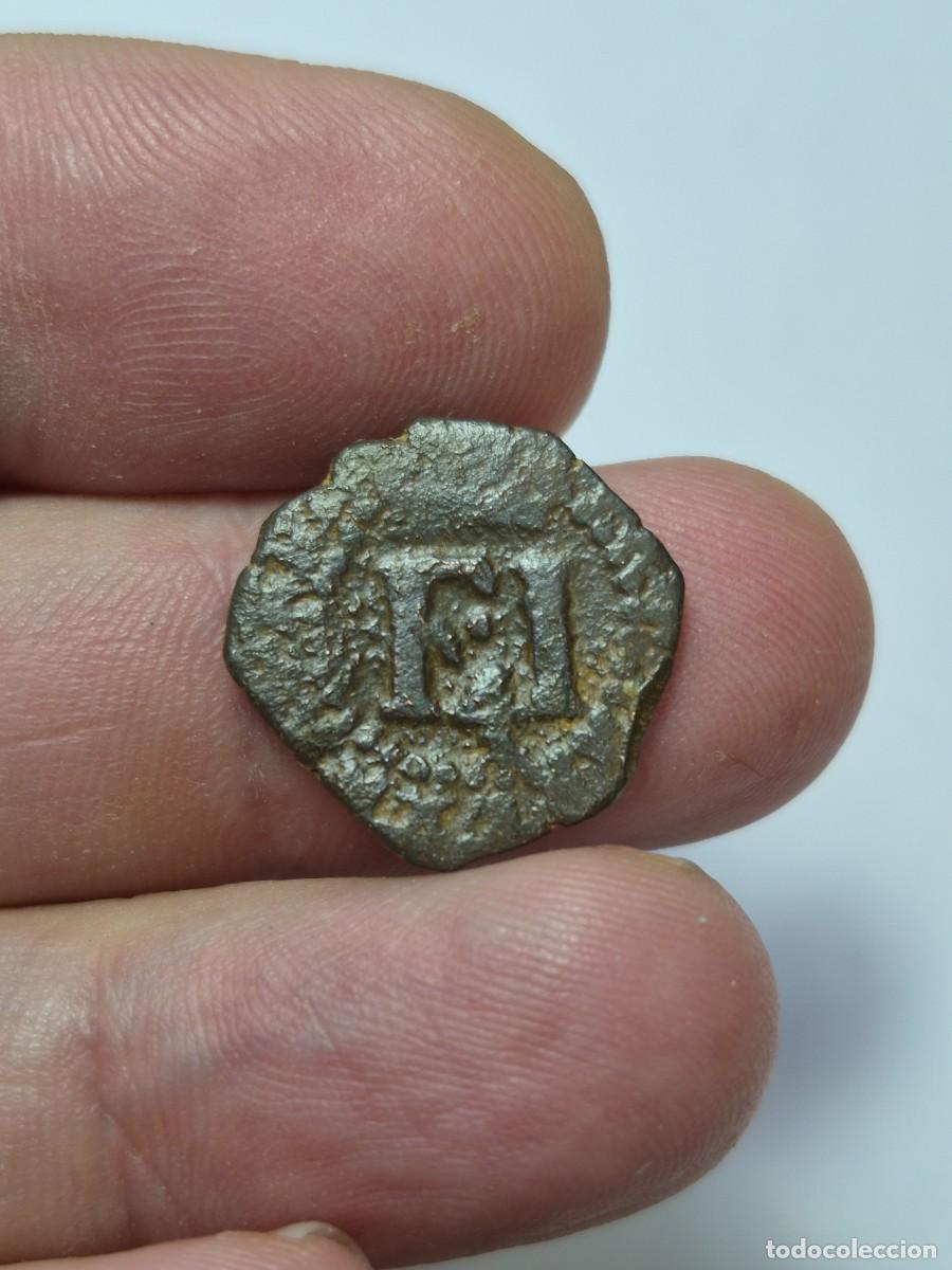 Moedas de Espanha: NT / FELIPE IV 4 CORNADOS S/F TIPO P A A LOS LADOS NAVARRA (E1199)