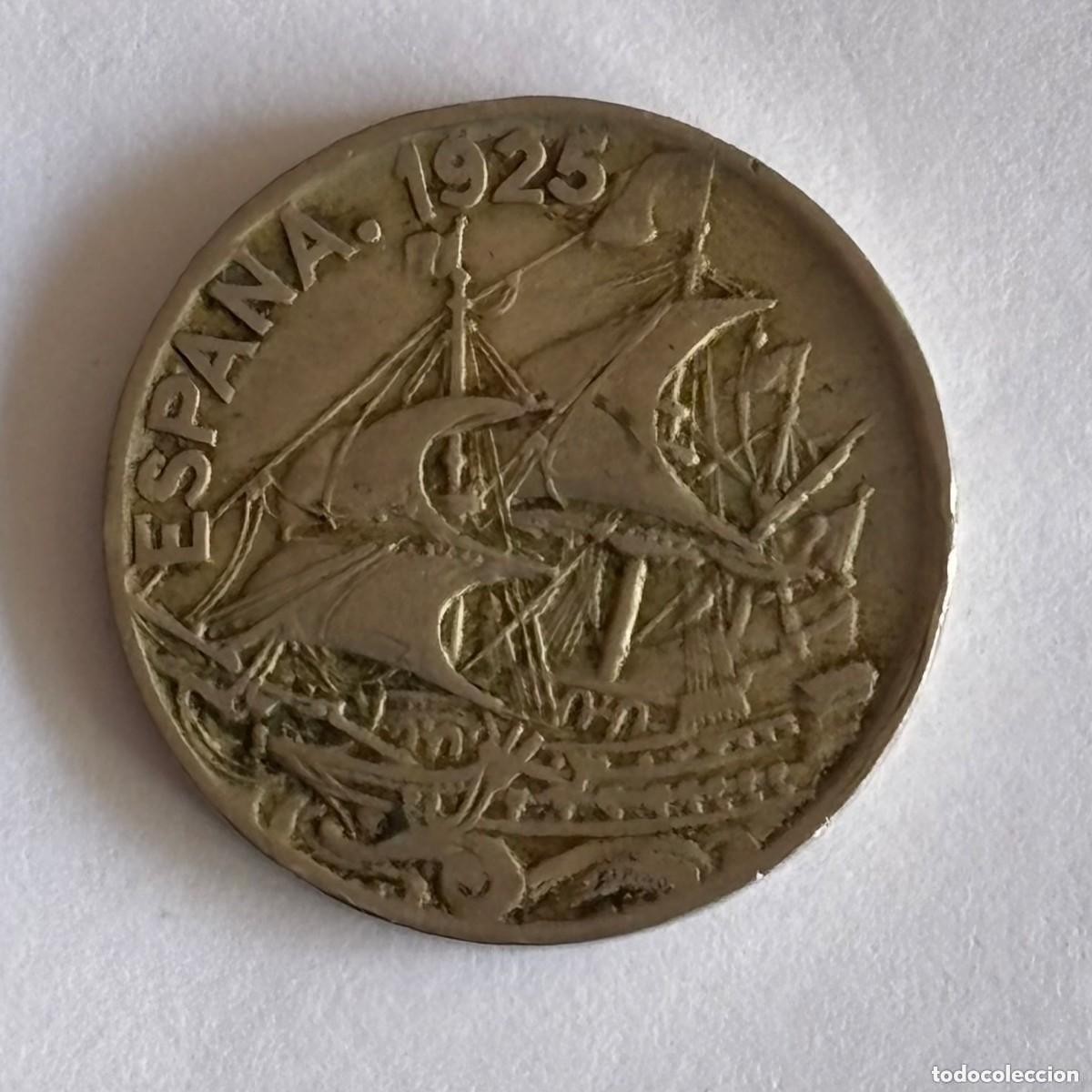 M&uuml;nzen von Spanien: MONEDA DE 25 C&Eacute;NTIMOS 1925 (FOTO)