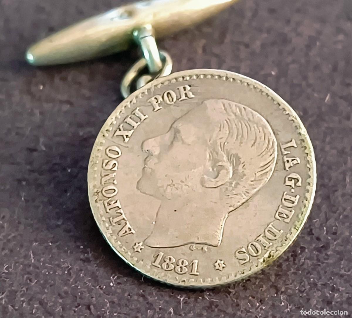 Monedas de Espa&ntilde;a: Gemelo de una Moneda 50 cent Alfonso XII 1881