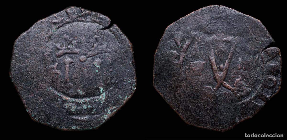 Monedas de Espa&ntilde;a: 1506-1516, 4 Maraved&iacute;s of Juana and Carlos, Santo Domingo mint - 24 mm / 3,21 gr.