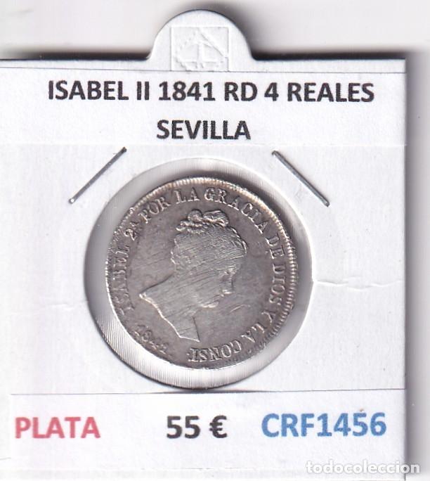 Monedas de Espa&ntilde;a: CRF1456 MONEDA ESPA&Ntilde;A ISABEL II 1841 RD 4 REALES SEVILLA PLATA