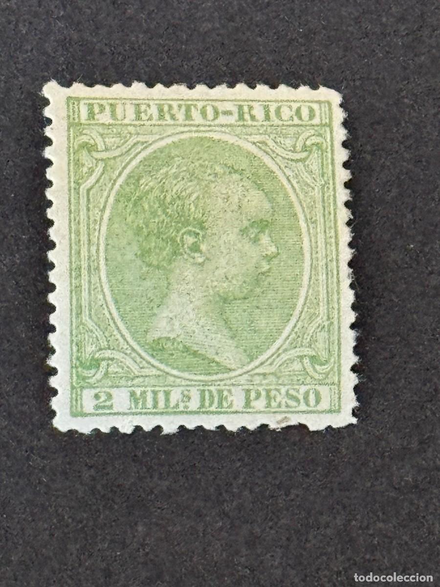 Moedas de Espanha: Puerto Rico, Alfonso XIII, 1896-1897, Edifil 117, nuevo con fijasellos