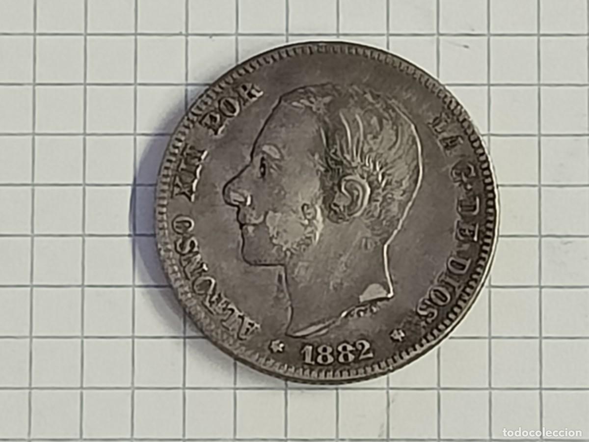 Monedas de Espa&ntilde;a: Moneda 2 pesetas. Alfonso XII. 1882. Plata