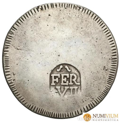 Monedas de Espa&ntilde;a: Fernando VII. 1 Duro. Gerona. 1808. - Foto 2