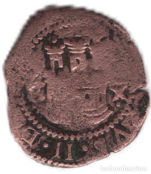 Monedas de Espa&ntilde;a: 2 Maraved&iacute;s de Felipe II vell&oacute;n 1577-1582