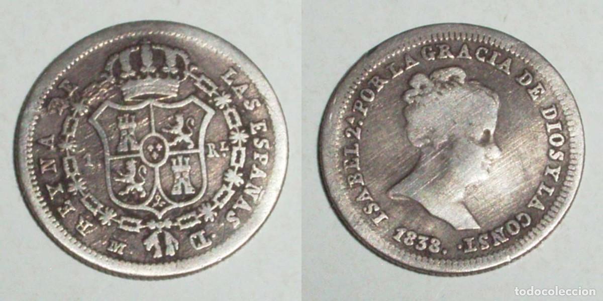 Monedas de Espa&ntilde;a: 1 Real 1838 Madrid- CL