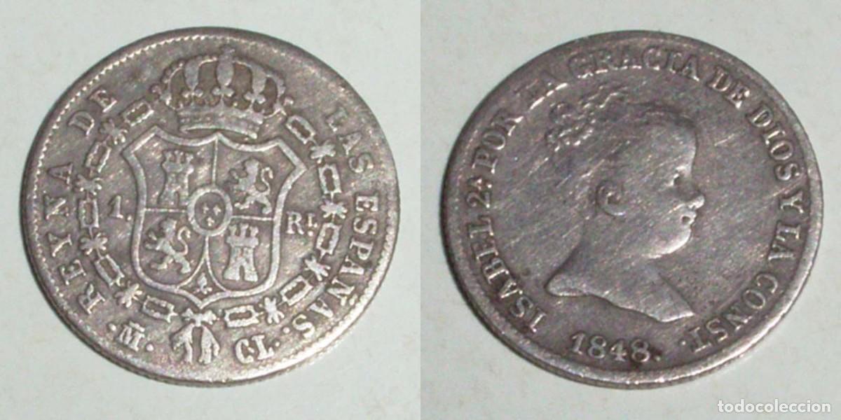 Monedas de Espa&ntilde;a: 1 Real 1848 Madrid- CL
