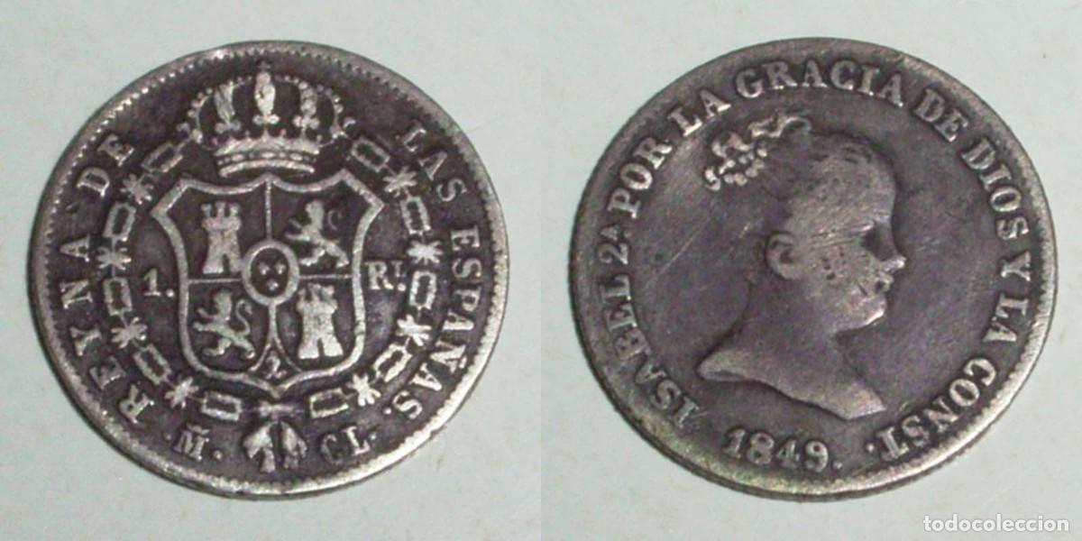 Monedas de Espa&ntilde;a: 1 Real 1849 Madrid- CL
