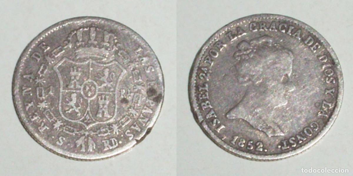Monedas de Espa&ntilde;a: 1 Real 1852 Sevilla-RD