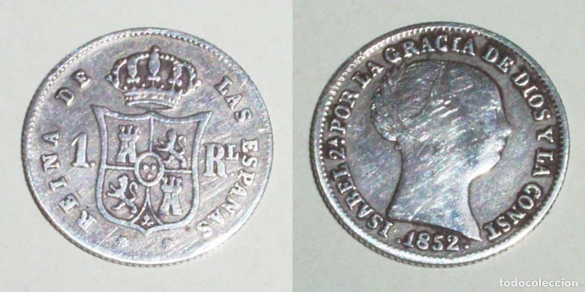 Monedas de Espa&ntilde;a: 1 Real 1852 Barcelona
